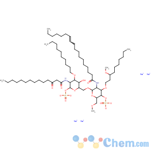 CAS No:185954-98-7 a-D-Glucopyranose,3-O-decyl-2-deoxy-6-O-[2-deoxy-3-O-[(3R)-3-methoxydecyl]-6-O-methyl-2-[[(11Z)-1-oxo-11-octadecen-1-yl]amino]-4-O-phosphono-b-D-glucopyranosyl]-2-[(1,3-dioxotetradecyl)amino]-,1-(dihydrogen phosphate), sodium salt (1:4)