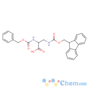 CAS No:185968-90-5 (2R)-3-(9H-fluoren-9-ylmethoxycarbonylamino)-2-<br />(phenylmethoxycarbonylamino)propanoic acid