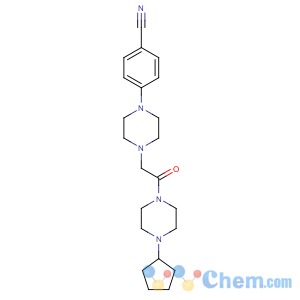 CAS No:186142-28-9 4-[4-[2-(4-cyclopentylpiperazin-1-yl)-2-oxoethyl]piperazin-1-yl]<br />benzonitrile