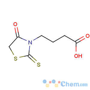 CAS No:18623-60-4 4-(4-oxo-2-sulfanylidene-1,3-thiazolidin-3-yl)butanoic acid