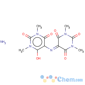 CAS No:18641-48-0 2,4,6(1H,3H,5H)-Pyrimidinetrione,1,3-dimethyl-5-[(tetrahydro-1,3-dimethyl-2,4,6-trioxo-5(2H)-pyrimidinylidene)amino]-,ion(1-), ammonium (1:1)