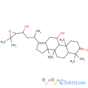 CAS No:18649-93-9 Dammar-13(17)-en-3-one,24,25-epoxy-11,23-dihydroxy-, (8a,9b,11b,14b,23S,24R)-