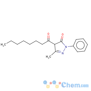 CAS No:18664-71-6 3H-Pyrazol-3-one, 2,4-dihydro-5-methyl-4-(1-oxooctyl)-2-phenyl-