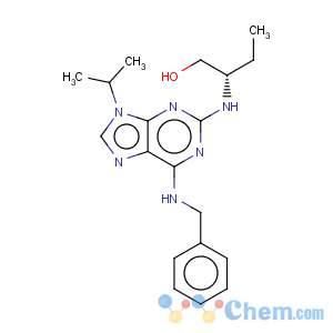 CAS No:186692-45-5 1-Butanol,2-[[9-(1-methylethyl)-6-[(phenylmethyl)amino]-9H-purin-2-yl]amino]-, (2S)-