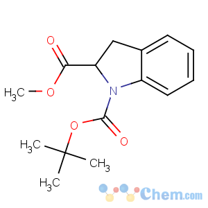 CAS No:186704-03-0 1-O-tert-butyl 2-O-methyl 2,3-dihydroindole-1,2-dicarboxylate