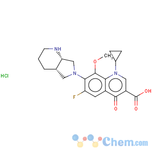 CAS No:186826-86-8 Moxifloxacin hydrochloride