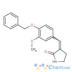CAS No:1871-21-2 (3E)-3-[(3-methoxy-4-phenylmethoxyphenyl)methylidene]pyrrolidin-2-one