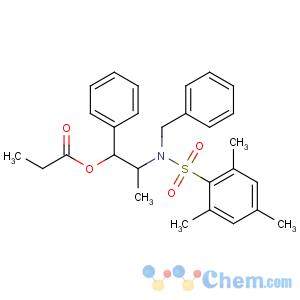 CAS No:187324-67-0 [(1S,2R)-2-[benzyl-(2,4,6-trimethylphenyl)sulfonylamino]-1-phenylpropyl]<br />propanoate