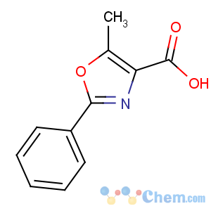 CAS No:18735-74-5 5-methyl-2-phenyl-1,3-oxazole-4-carboxylic acid