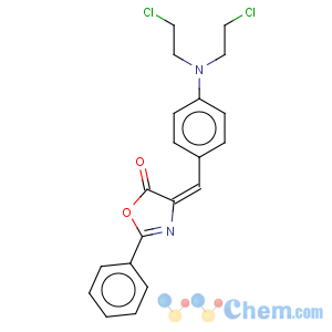 CAS No:18776-75-5 5(4H)-Oxazolone,4-[[4-[bis(2-chloroethyl)amino]phenyl]methylene]-2-phenyl-