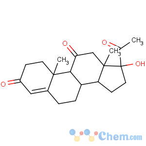 CAS No:1882-82-2 (8S,9S,10R,13S,14S,17R)-17-acetyl-17-hydroxy-10,13-dimethyl-1,2,6,7,8,9,<br />12,14,15,16-decahydrocyclopenta[a]phenanthrene-3,11-dione