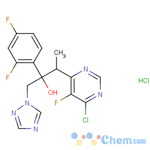 CAS No:188416-20-8 3-(6-chloro-5-fluoropyrimidin-4-yl)-2-(2,4-difluorophenyl)-1-(1,2,<br />4-triazol-1-yl)butan-2-ol