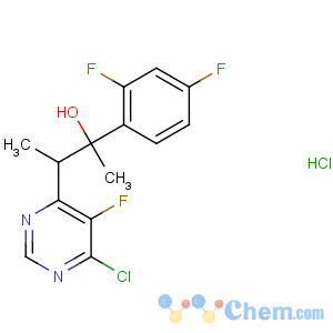 CAS No:188416-35-5 3-(6-chloro-5-fluoropyrimidin-4-yl)-2-(2,<br />4-difluorophenyl)butan-2-ol