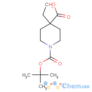CAS No:188792-67-8 4-ethyl-1-[(2-methylpropan-2-yl)oxycarbonyl]piperidine-4-carboxylic acid