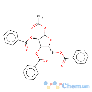 CAS No:189074-35-9 Benzoic acid 2-acetoxy-4-benzoyloxy-5-benzoyloxymethyl-tetrahydro-furan-3-yl ester