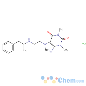 CAS No:1892-80-4 1,3-dimethyl-7-[2-(1-phenylpropan-2-ylamino)ethyl]purine-2,<br />6-dione