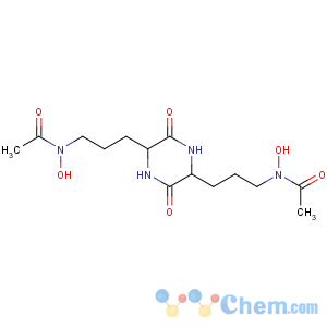 CAS No:18928-00-2 N-[3-[5-[3-[acetyl(hydroxy)amino]propyl]-3,<br />6-dioxopiperazin-2-yl]propyl]-N-hydroxyacetamide