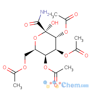 CAS No:189633-60-1 a-D-galacto-2-Heptulopyranosonamide,3,4,5,7-tetraacetate (9CI)