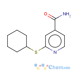 CAS No:189759-00-0 4-Pyridinecarboxamide,2-(cyclohexylthio)-