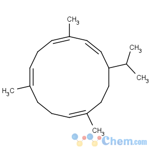 CAS No:1898-13-1 1,3,6,10-Cyclotetradecatetraene,3,7,11-trimethyl-14-(1-methylethyl)-, (1E,3Z,6E,10E,14S)-