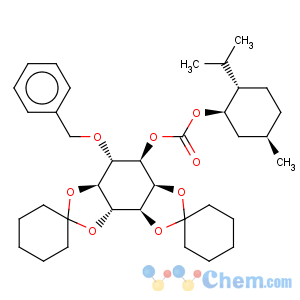 CAS No:190513-80-5 D-myo-Inositol,1,2:5,6-di-O-cyclohexylidene-4-O-(phenylmethyl)-,(1S,2R,5S)-5-methyl-2-(1-methylethyl)cyclohexyl carbonate (9CI)