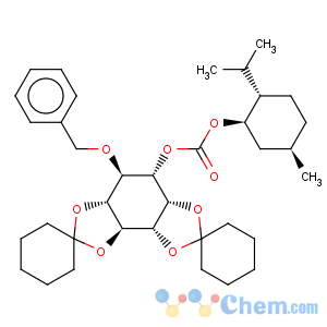 CAS No:190513-83-8 D-myo-Inositol,2,3:4,5-di-O-cyclohexylidene-6-O-(phenylmethyl)-,(1R,2S,5R)-5-methyl-2-(1-methylethyl)cyclohexyl carbonate (9CI)