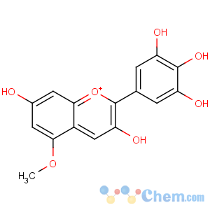 CAS No:19077-86-2 5-(3,7-dihydroxy-5-methoxychromenylium-2-yl)benzene-1,2,3-triol