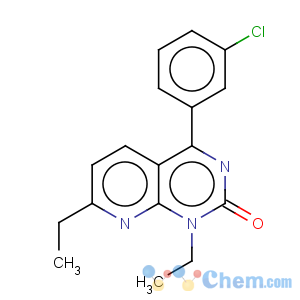 CAS No:191219-80-4 Pyrido[2,3-d]pyrimidin-2(1H)-one,4-(3-chlorophenyl)-1,7-diethyl-