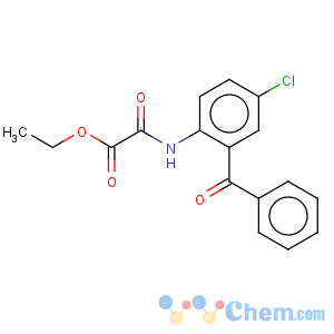 CAS No:19144-20-8 Acetic acid,2-[(2-benzoyl-4-chlorophenyl)amino]-2-oxo-, ethyl ester