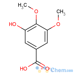 CAS No:1916-08-1 3-hydroxy-4,5-dimethoxybenzoic acid