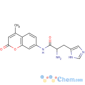 CAS No:191723-64-5 (2S)-2-amino-3-(1H-imidazol-5-yl)-N-(4-methyl-2-oxochromen-7-yl)<br />propanamide