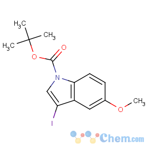 CAS No:192189-10-9 tert-butyl 3-iodo-5-methoxyindole-1-carboxylate
