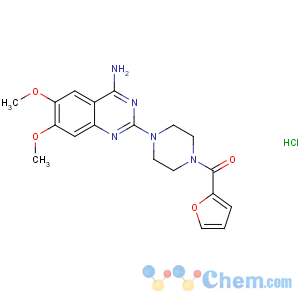 CAS No:19237-84-4 [4-(4-amino-6,<br />7-dimethoxyquinazolin-2-yl)piperazin-1-yl]-(furan-2-yl)methanone