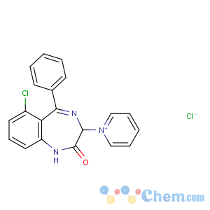 CAS No:1926-48-3 6-chloro-5-phenyl-3-pyridin-1-ium-1-yl-1,3-dihydro-1,<br />4-benzodiazepin-2-one