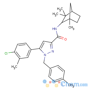 CAS No:192703-06-3 5-(4-Chloro-3-methylphenyl)-1-((4-methylphenyl)methyl)-N-(1,3,3-trimethylbicyclo(2.2.1)hept-2-yl)-1H-pyrazole-3-carboxamide (1S-endo)-