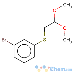 CAS No:19296-69-6 Benzene,1-bromo-3-[(2,2-dimethoxyethyl)thio]-