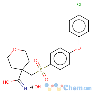 CAS No:193022-04-7 4-[4-(4-Chlorophenoxy)phenylsulfonylmethyl]tetrahydropyran-4-carbohydroxamic acid