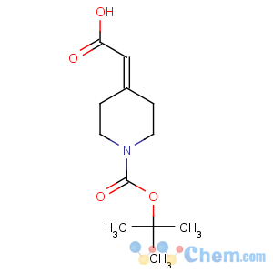 CAS No:193085-24-4 2-[1-[(2-methylpropan-2-yl)oxycarbonyl]piperidin-4-ylidene]acetic acid