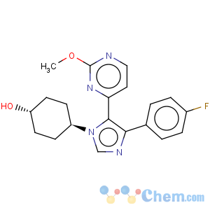 CAS No:193551-21-2 trans-4-[4-(4-Fluorophenyl)-5-(2-methoxy-4-pyrimidinyl)-1H-imidazol-1-yl]cyclohexanol