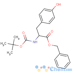 CAS No:19391-35-6 benzyl<br />(2S)-3-(4-hydroxyphenyl)-2-[(2-methylpropan-2-yl)oxycarbonylamino]<br />propanoate