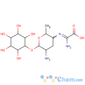 CAS No:19408-46-9 D-chiro-Inositol,3-O-[2-amino-4-[(carboxyiminomethyl)amino]-2,3,4,6-tetradeoxy-a-D-arabino-hexopyranosyl]-,hydrochloride (1:1)