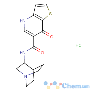 CAS No:194093-42-0 N-[(3R)-1-azabicyclo[2.2.2]octan-3-yl]-7-oxo-4H-thieno[3,<br />2-b]pyridine-6-carboxamide