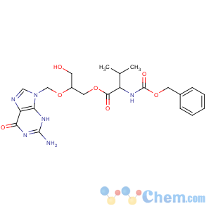 CAS No:194154-40-0 [2-[(2-amino-6-oxo-3H-purin-9-yl)methoxy]-3-hydroxypropyl]<br />(2S)-3-methyl-2-(phenylmethoxycarbonylamino)butanoate