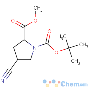 CAS No:194163-91-2 1-O-tert-butyl 2-O-methyl (2S,4R)-4-cyanopyrrolidine-1,2-dicarboxylate