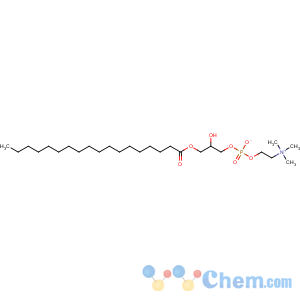 CAS No:19420-57-6 (2-hydroxy-3-octadecanoyloxypropyl) 2-(trimethylazaniumyl)ethyl<br />phosphate