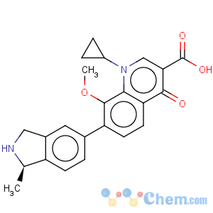 CAS No:194804-72-3 3-Quinolinecarboxylicacid,1-cyclopropyl-8-(difluoromethoxy)-7-(2,3-dihydro-1-methyl-1H-isoindol-5-yl)-1,4-dihydro-4-oxo-