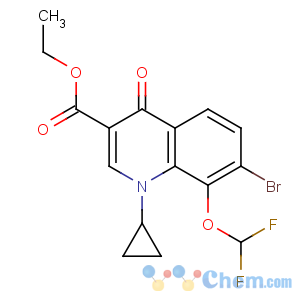 CAS No:194805-07-7 ethyl<br />7-bromo-1-cyclopropyl-8-(difluoromethoxy)-4-oxoquinoline-3-carboxylate