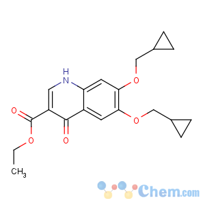 CAS No:19485-08-6 ethyl 6,7-bis(cyclopropylmethoxy)-4-oxo-1H-quinoline-3-carboxylate