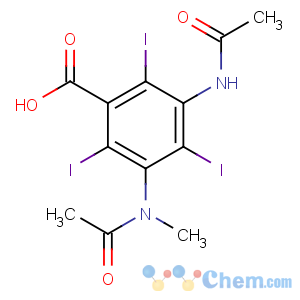 CAS No:1949-45-7 3-acetamido-5-[acetyl(methyl)amino]-2,4,6-triiodobenzoic acid