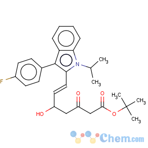 CAS No:194934-95-7 tert-Butyl (E)-7-[3-(4-fluorophenyl)-1-(1-methylethyl)-1H-indol-2-yl]-5-hydroxy-3-oxo-6-heptenoate